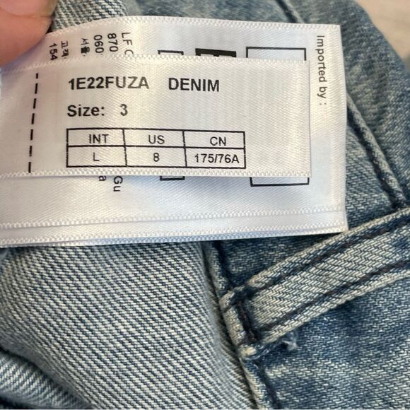 ba&sh Faded Denim Lady Skirt Midi Size 3 = US Large - Picture 9 of 12